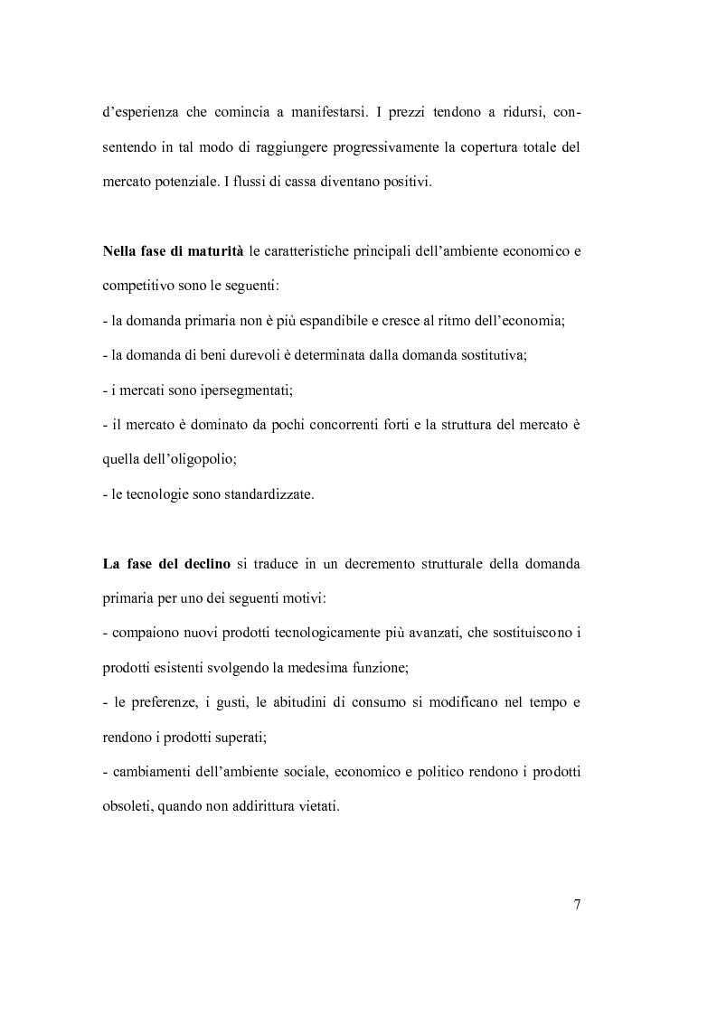 Anteprima della tesi: Ciclo vita prodotto e sue applicazioni., Pagina 7