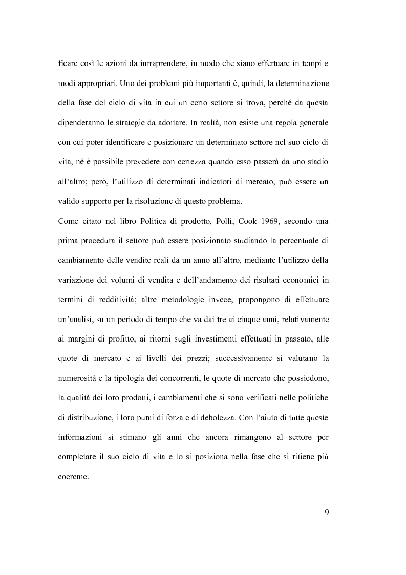 Anteprima della tesi: Ciclo vita prodotto e sue applicazioni., Pagina 9