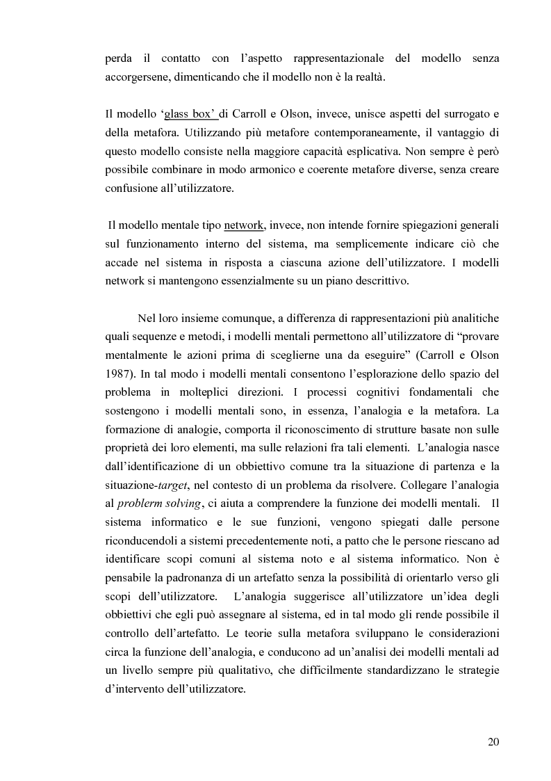 Anteprima della tesi: Aspetti cognitivi e culturali dell'interazione uomo-Internet, Pagina 17