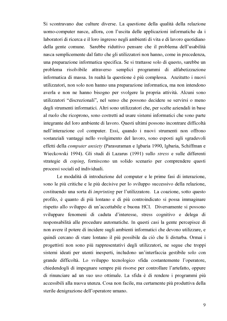 Anteprima della tesi: Aspetti cognitivi e culturali dell'interazione uomo-Internet, Pagina 6