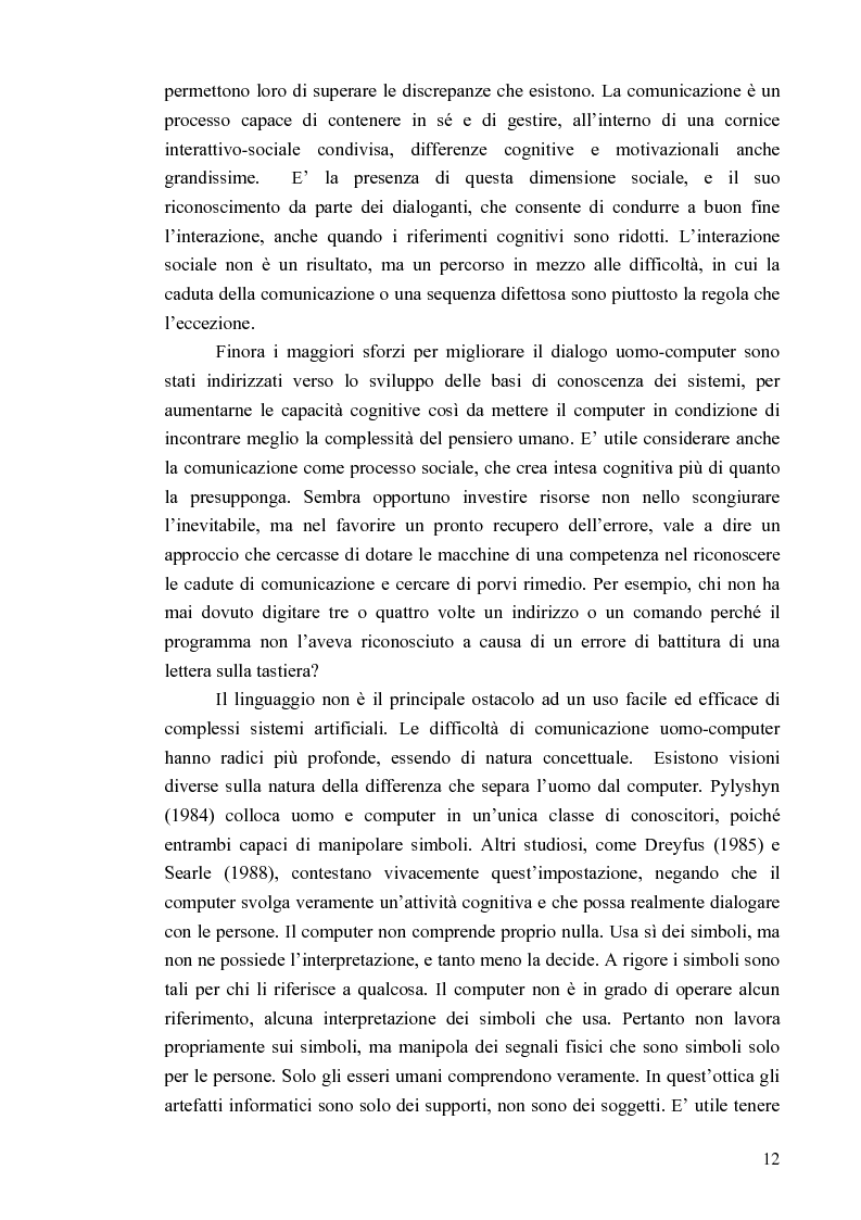 Anteprima della tesi: Aspetti cognitivi e culturali dell'interazione uomo-Internet, Pagina 9