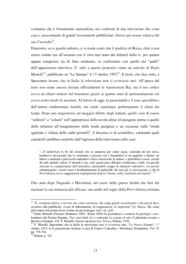 Anteprima della tesi: Le grandi firme della critica televisiva in Italia 1954-2000, Pagina 10