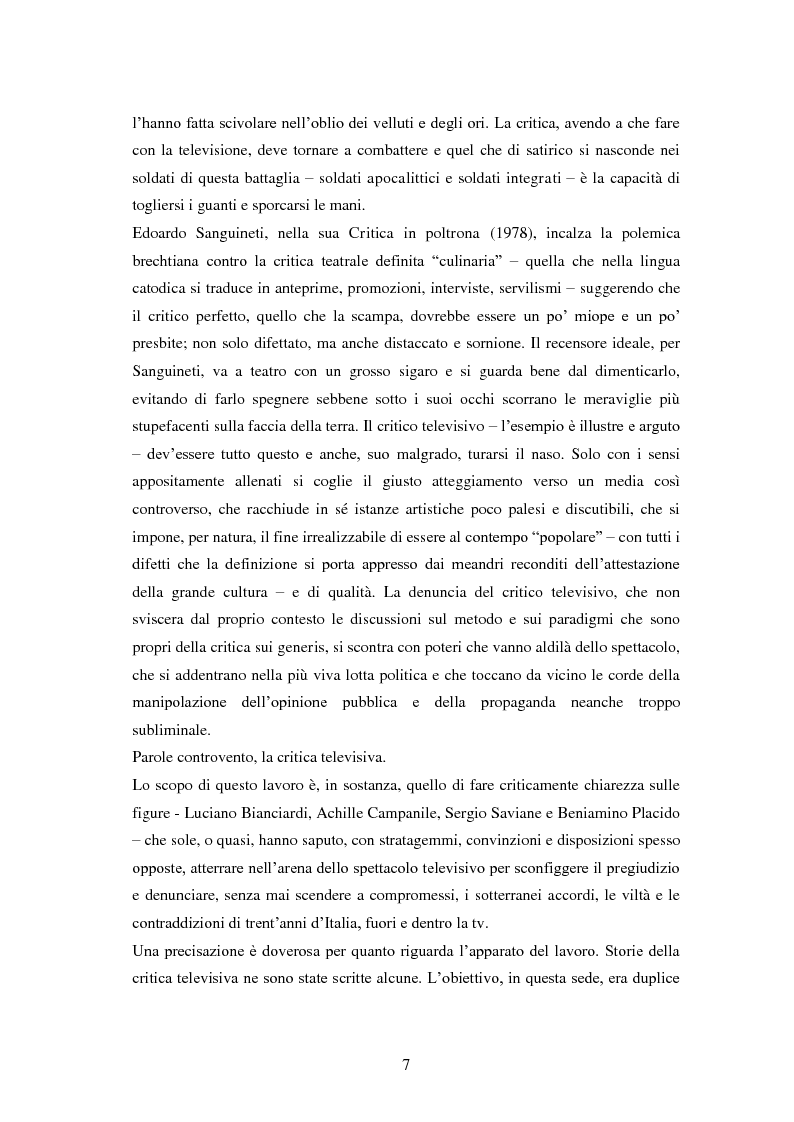 Anteprima della tesi: Le grandi firme della critica televisiva in Italia 1954-2000, Pagina 4