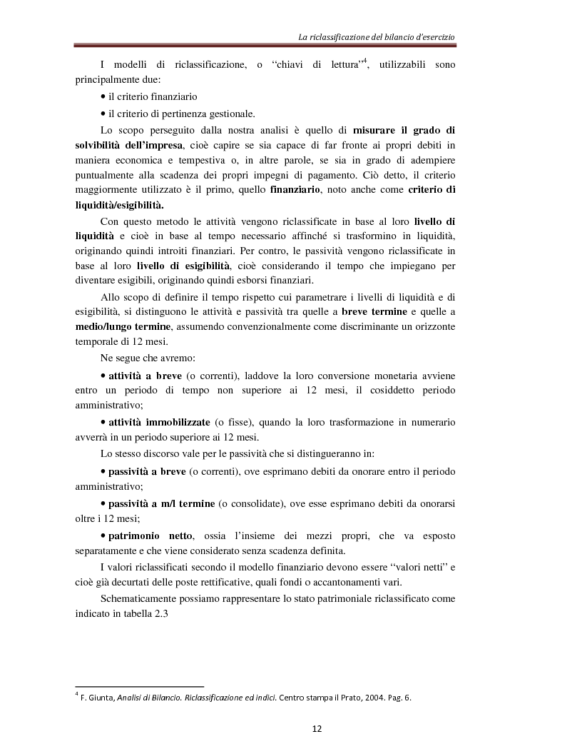 Anteprima della tesi: L'analisi per indici nella determinazione del rating bancario, Pagina 5
