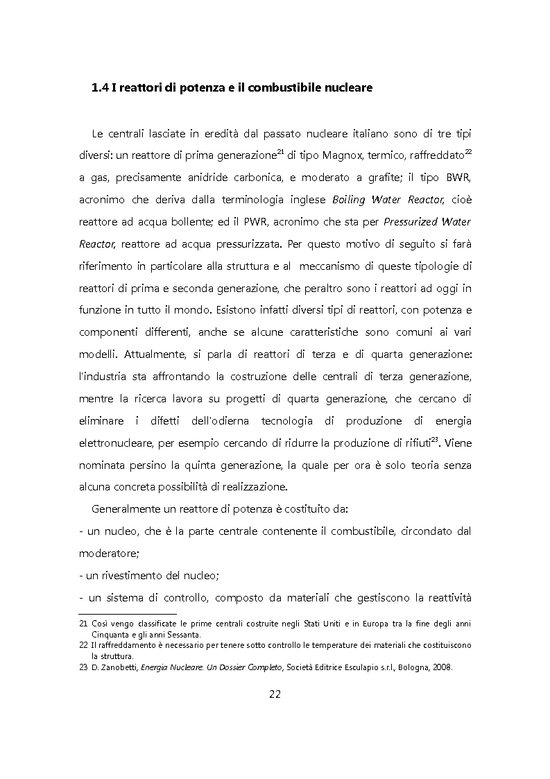Anteprima della tesi: Chiudere il ciclo: rifiuti nucleari in Italia, Pagina 15