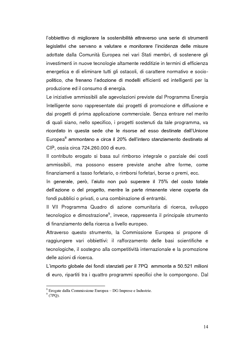 Anteprima della tesi: Le agevolazioni fiscali per l'utilizzo delle fonti energetiche rinnovabili in Italia., Pagina 7