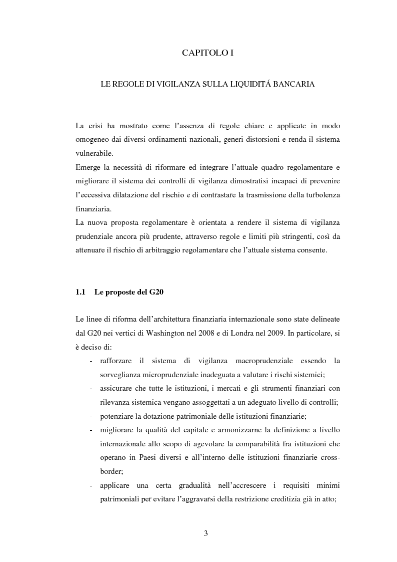 Anteprima della tesi: Il nuovo framework sul rischio di liquidità delle banche, Pagina 4