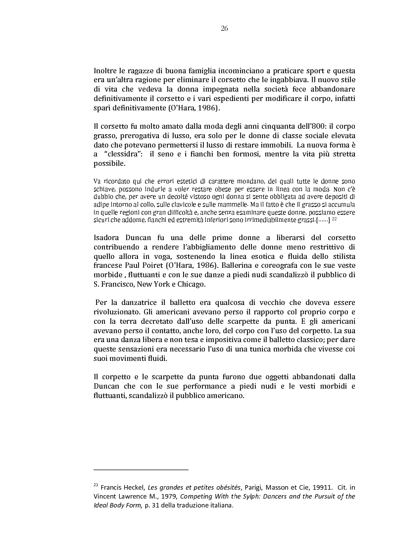 Anteprima della tesi: Danza e anoressia. L'ipotesi di Claude Lorin., Pagina 10