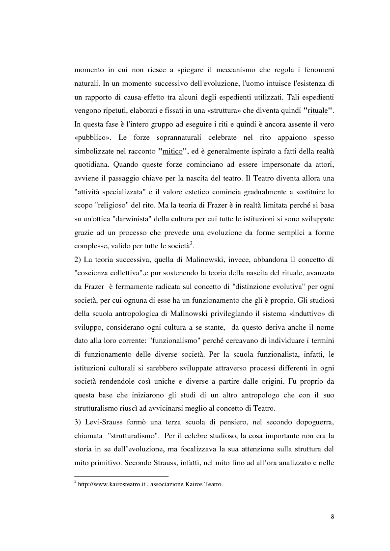 Anteprima della tesi: Le scene della vita, la vita in scena, Pagina 7