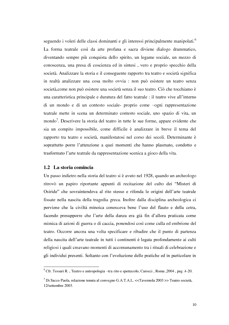Anteprima della tesi: Le scene della vita, la vita in scena, Pagina 9