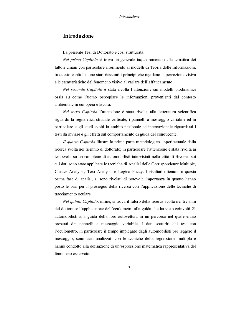 Anteprima della tesi: Lo studio dell’affaticamento e gli effetti sulla percezione visiva di un conducente alla guida attraverso applicazioni sul campo e con l’utilizzo del simulatore., Pagina 4
