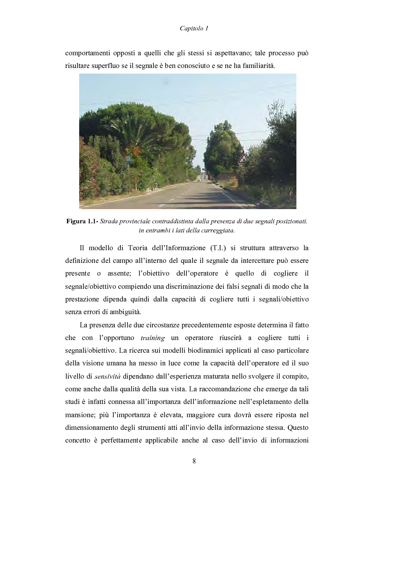 Anteprima della tesi: Lo studio dell’affaticamento e gli effetti sulla percezione visiva di un conducente alla guida attraverso applicazioni sul campo e con l’utilizzo del simulatore., Pagina 9