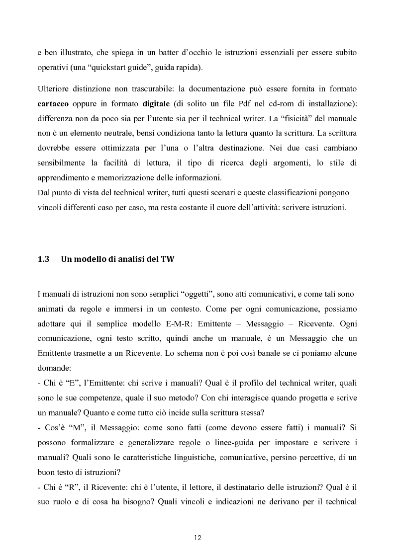 Anteprima della tesi: Razionalizzazione della procedura di realizzazione della documentazione tecnica di un bene strumentale., Pagina 8