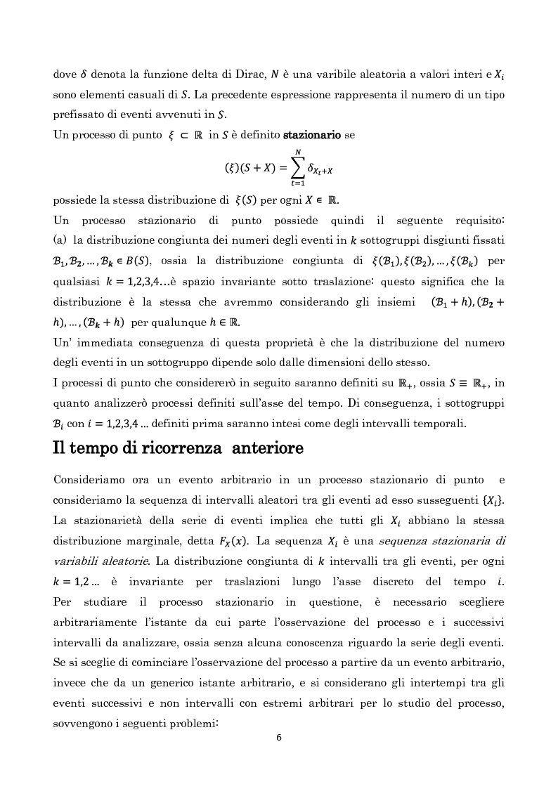 Anteprima della tesi: Processi di Punto e Metodo di Cox, Pagina 4