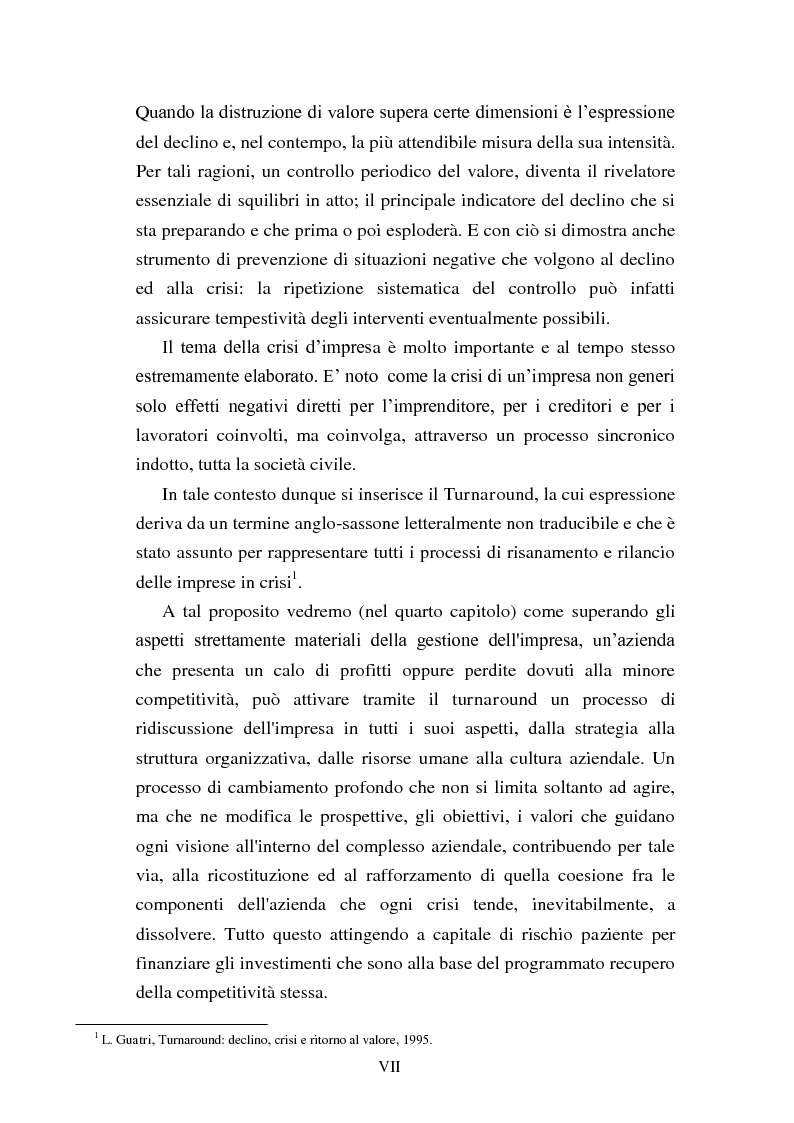 Anteprima della tesi: Rinegoziazione del debito e ''Turnaround'': Il caso “Piaggio”, Pagina 3