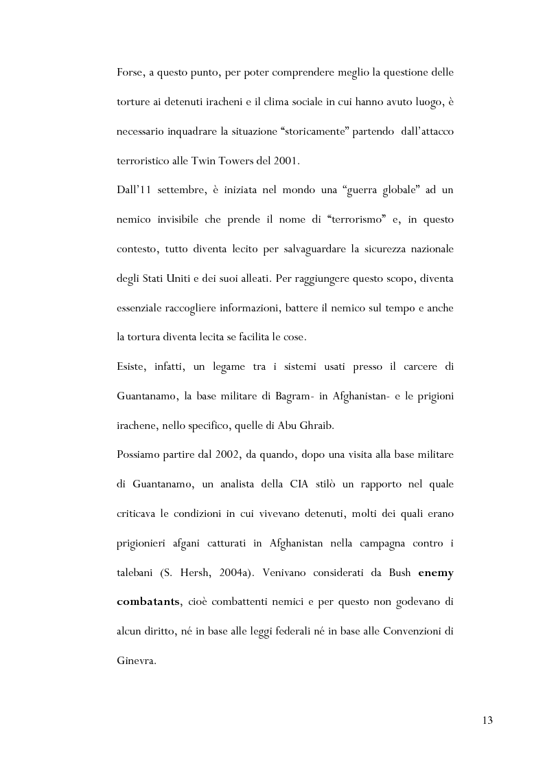 Anteprima della tesi: Le torture di Abu Ghraib nella prospettiva della antropologia della violenza, Pagina 4