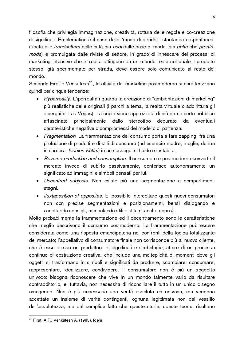 Anteprima della tesi: L’autenticità nel marketing: il compromesso postmoderno fra ricerca della verità e proiezione ideale. Il caso Converse All-Star Chuck Taylor., Pagina 7