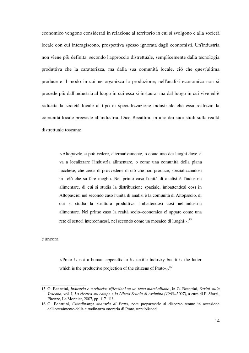 Anteprima della tesi: Il distretto industriale marshalliano, Pagina 10