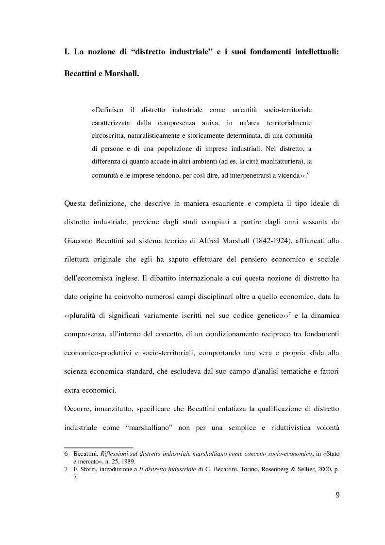 Anteprima della tesi: Il distretto industriale marshalliano, Pagina 5