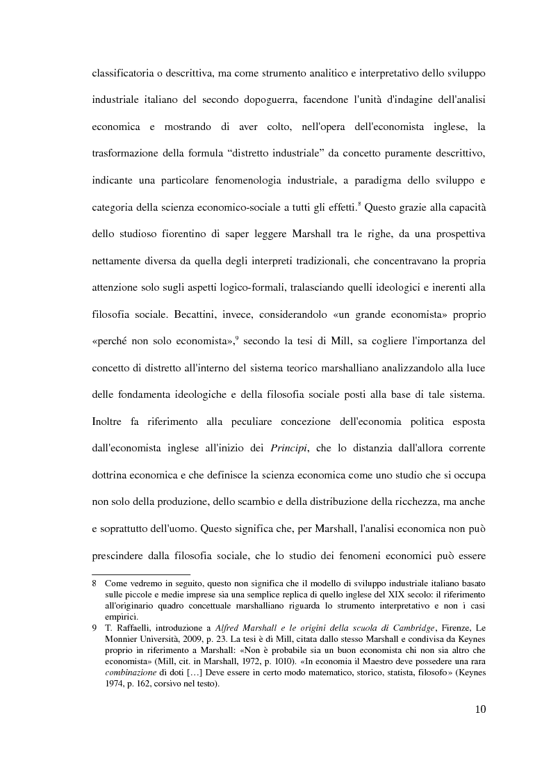 Anteprima della tesi: Il distretto industriale marshalliano, Pagina 6
