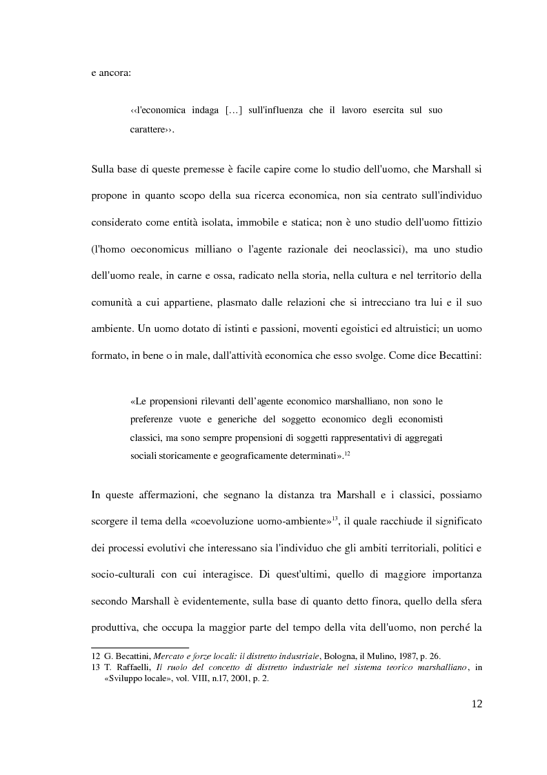 Anteprima della tesi: Il distretto industriale marshalliano, Pagina 8