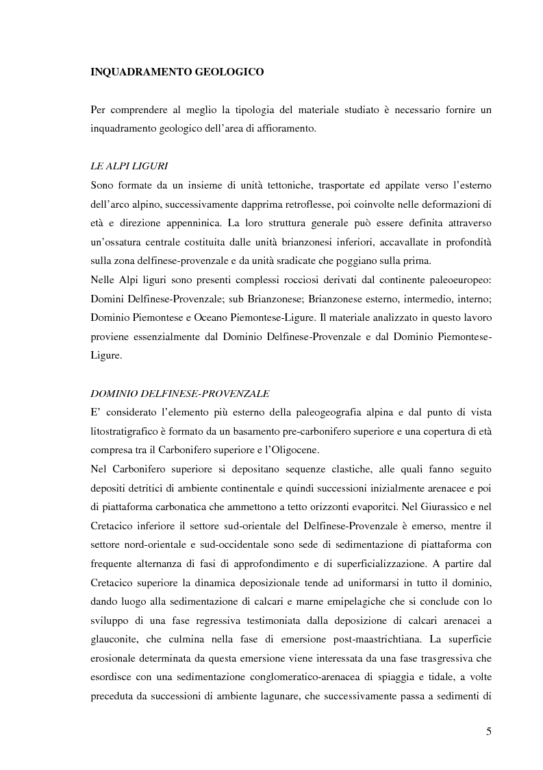 Anteprima della tesi: Valutazione dell’idoneità di materiale flyschoide da utilizzarsi per il ripascimento delle spiagge., Pagina 4