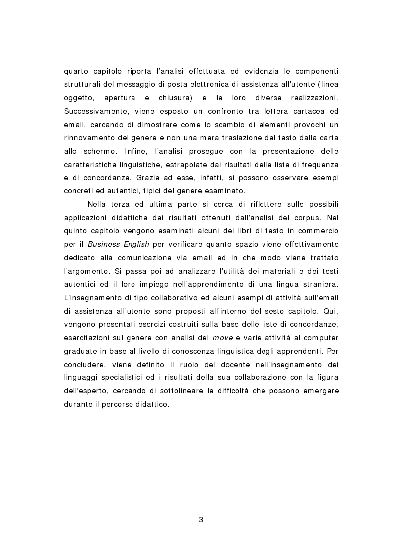 Anteprima della tesi: La comunicazione aziendale del ventunesimo secolo: analisi di un corpus di email in lingua inglese, Pagina 4