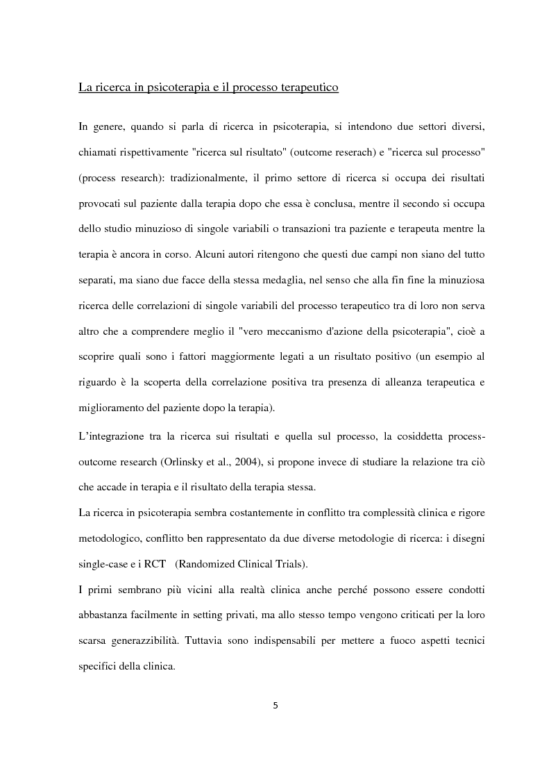 Anteprima della tesi: Disturbo dell’alimentazione e processo psicoterapeutico: studio preliminare single-case sull’interruzione precoce del trattamento terapeutico da parte di una paziente affetta da Anoressia Nervosa, Pagina 4