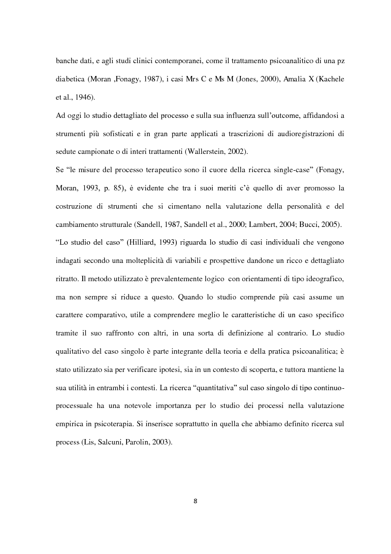Anteprima della tesi: Disturbo dell’alimentazione e processo psicoterapeutico: studio preliminare single-case sull’interruzione precoce del trattamento terapeutico da parte di una paziente affetta da Anoressia Nervosa, Pagina 7