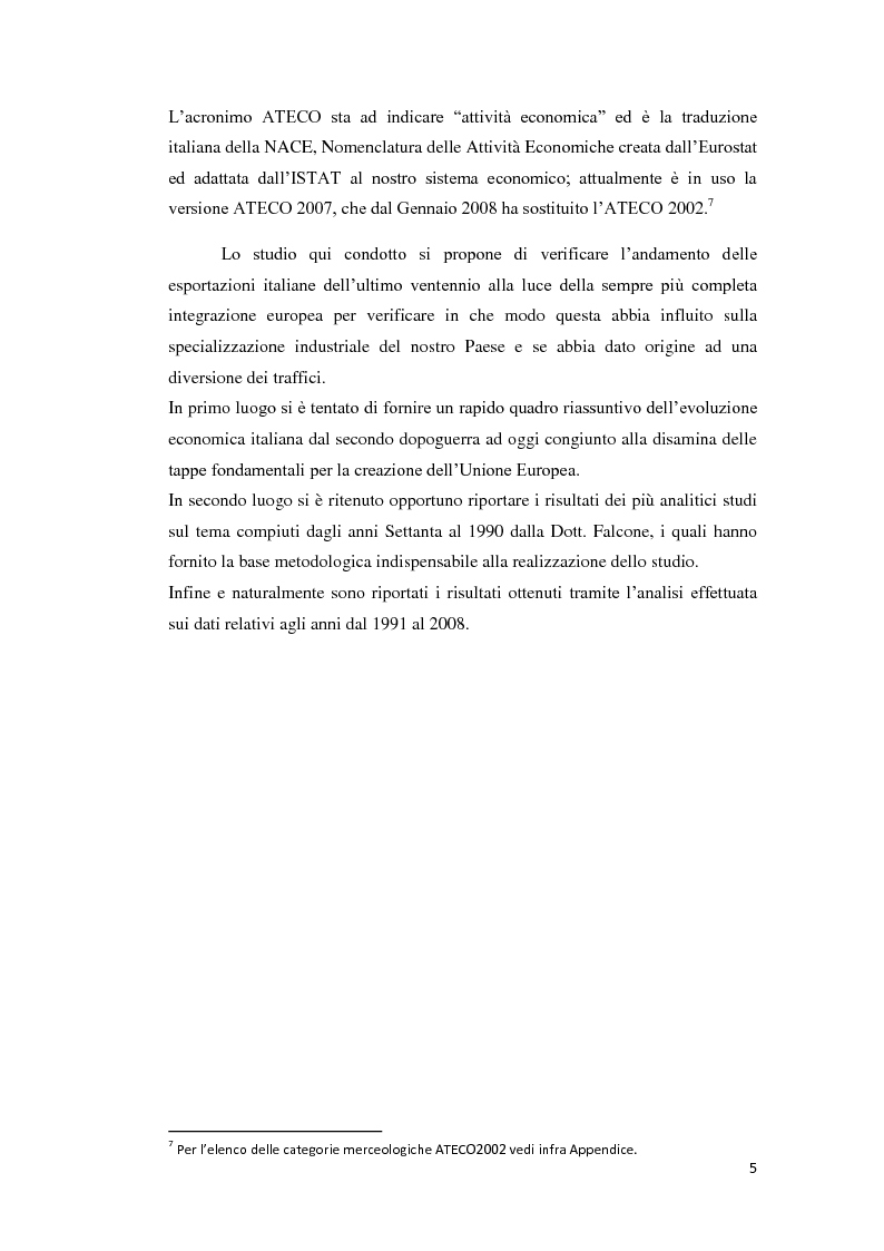 Anteprima della tesi: Integrazione Europea e diversione dei traffici: l'esperienza italiana., Pagina 6