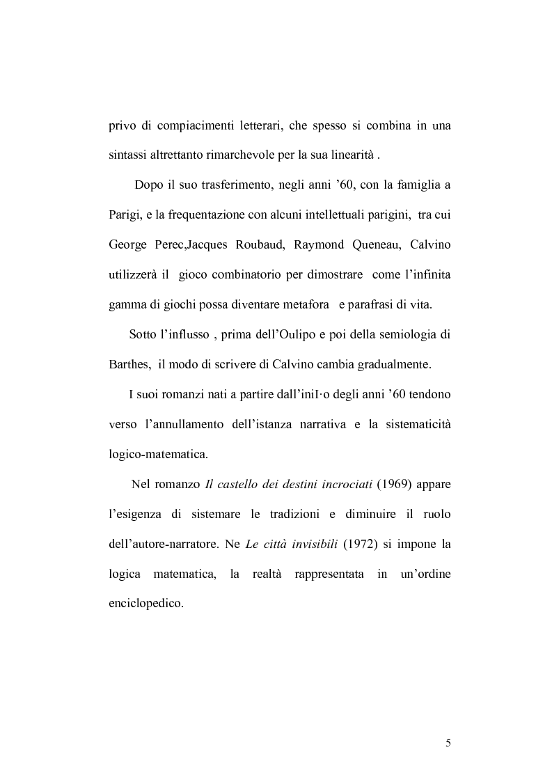 Anteprima della tesi: Presenze di Ludovico Ariosto nella narrativa di Italo Calvino, Pagina 5