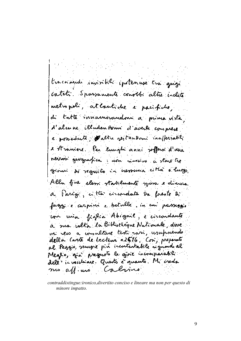 Anteprima della tesi: Presenze di Ludovico Ariosto nella narrativa di Italo Calvino, Pagina 9