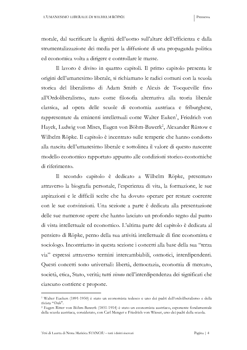 Anteprima della tesi: L’Umanesimo Liberale di Wilhelm Röpke, Pagina 3