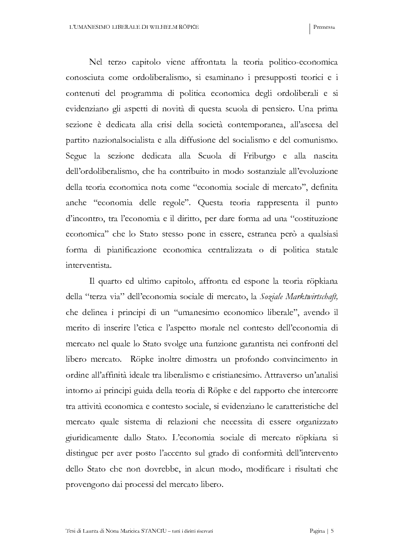 Anteprima della tesi: L’Umanesimo Liberale di Wilhelm Röpke, Pagina 4