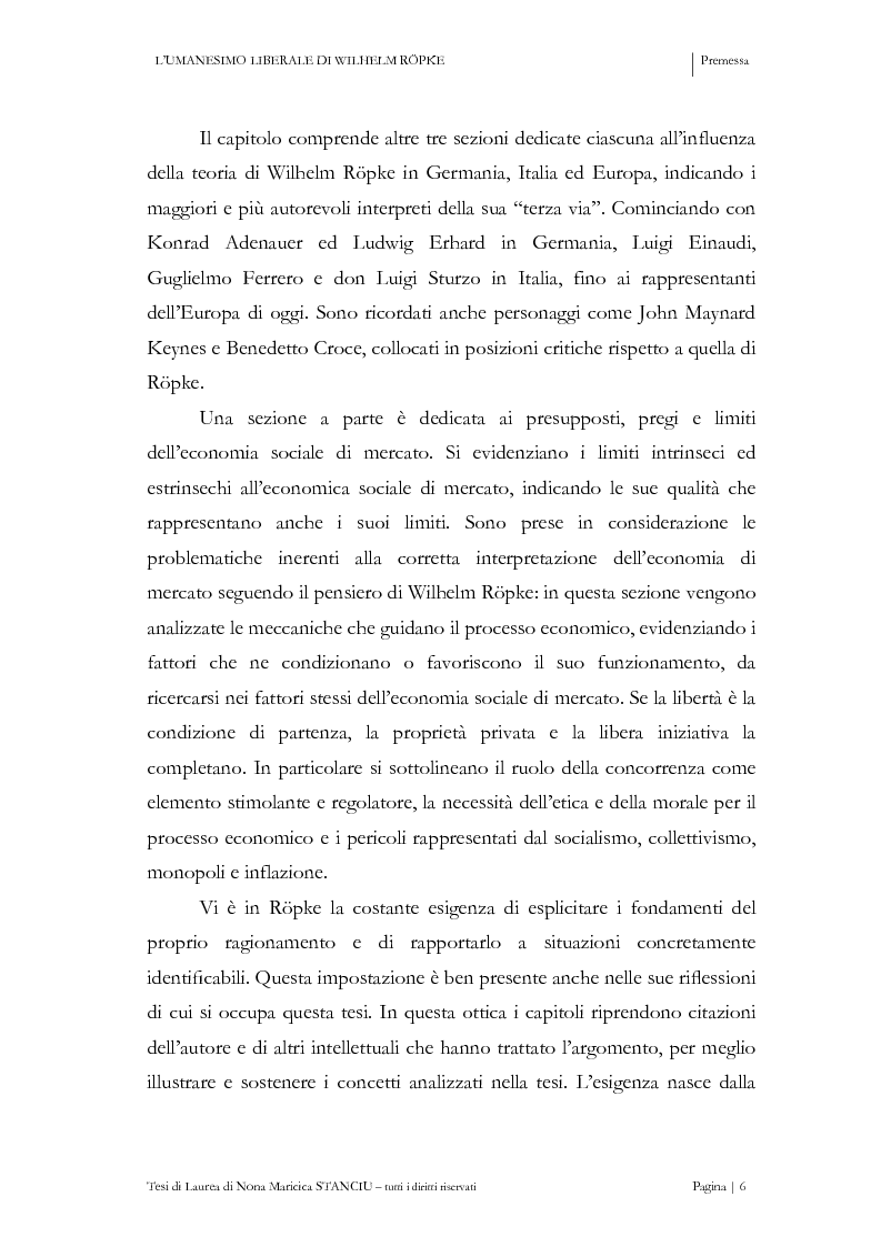 Anteprima della tesi: L’Umanesimo Liberale di Wilhelm Röpke, Pagina 5