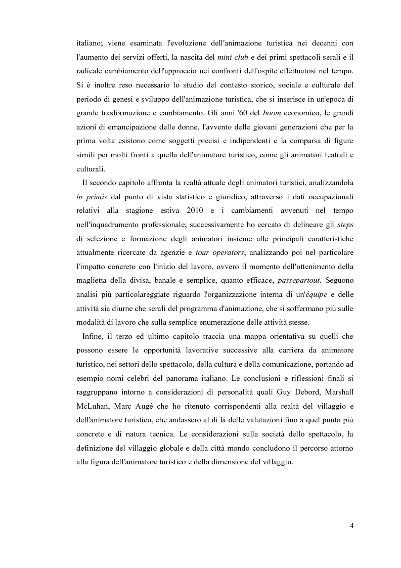 Anteprima della tesi: L'animatore turistico, Pagina 3