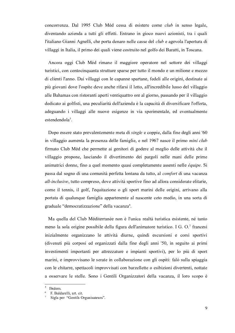 Anteprima della tesi: L'animatore turistico, Pagina 7