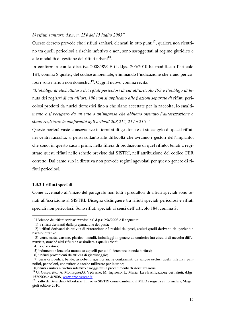 Anteprima della tesi: L'implementazione del SISTRI nella tracciabilità dei rifiuti: vantaggi e criticità, Pagina 13