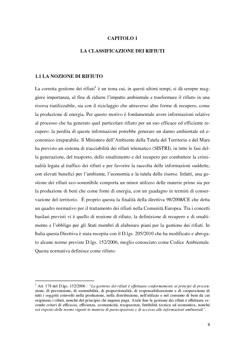 Anteprima della tesi: L'implementazione del SISTRI nella tracciabilità dei rifiuti: vantaggi e criticità, Pagina 6