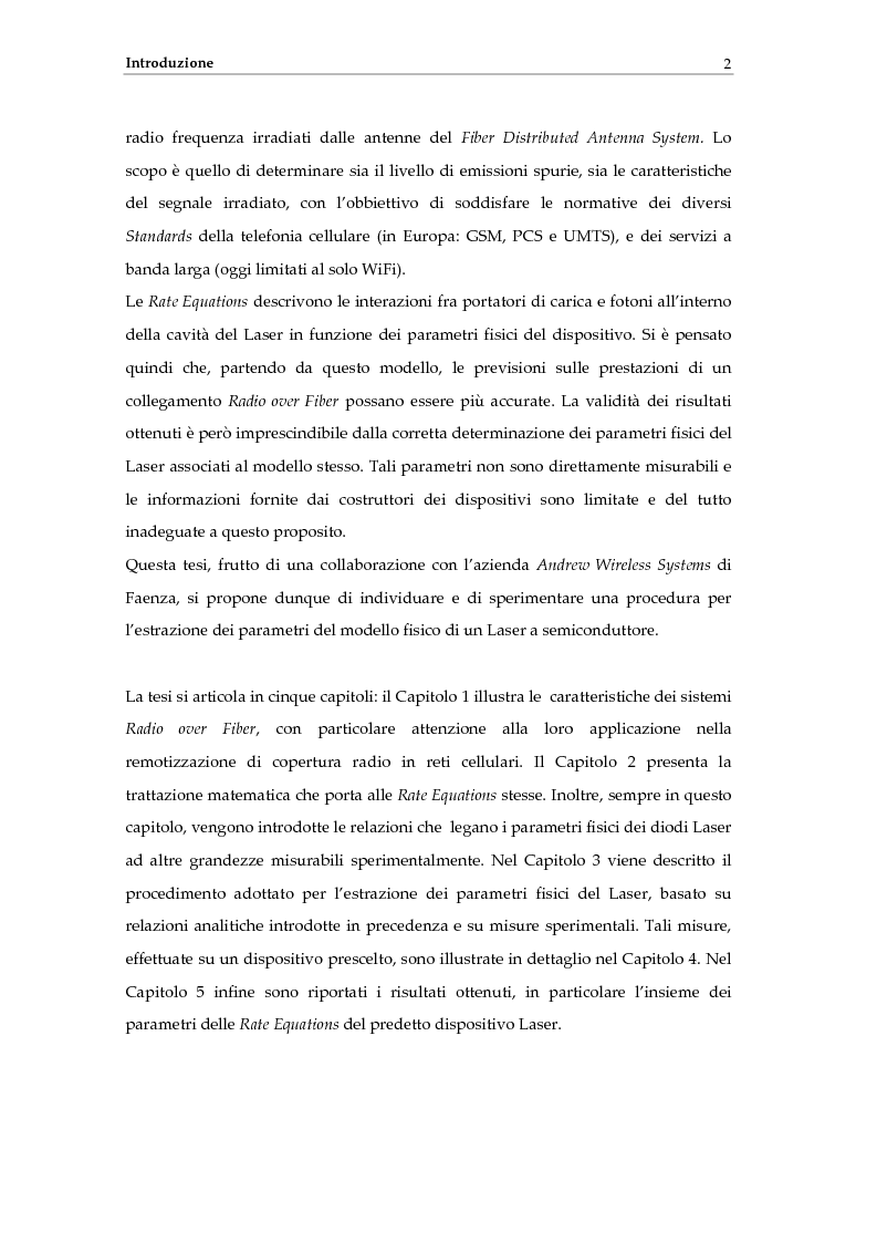 Anteprima della tesi: Determinazione delle caratteristiche fisiche di laser a semiconduttore a partire da modelli teorici e misure sperimentali, Pagina 3
