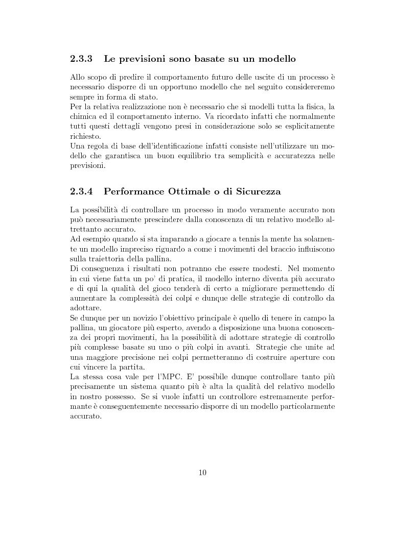Anteprima della tesi: Prestazione di diverse tipologie di controllori predittivi per processi lineari multivariabili vincolati, Pagina 10