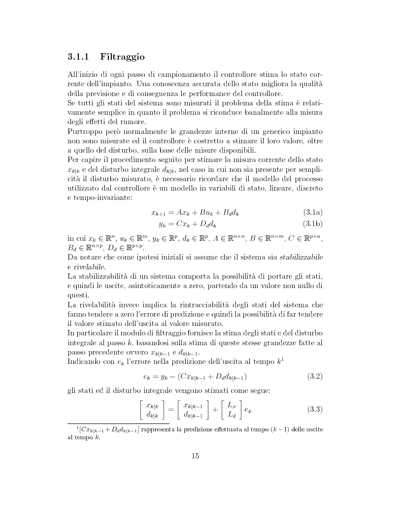 Anteprima della tesi: Prestazione di diverse tipologie di controllori predittivi per processi lineari multivariabili vincolati, Pagina 15