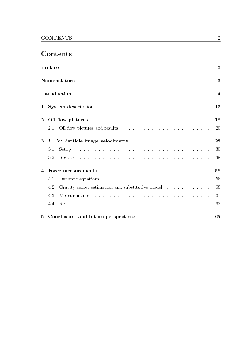 Indice della tesi: Force measurements and cross-flow estimation on a flapping bird-like airfoil, Pagina 1
