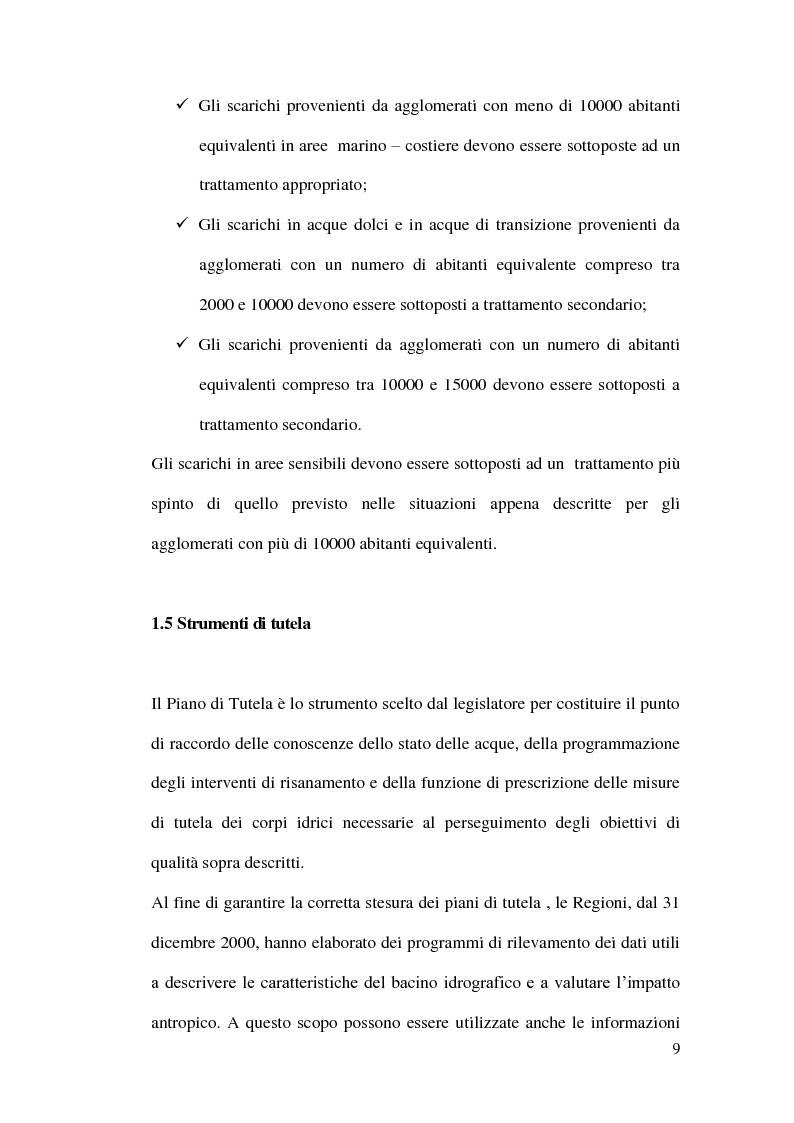 Anteprima della tesi: Impianti di depurazione a servizio di piccole comunità, con particolare riferimento ai sistemi MBR e ai processi elettrolitici., Pagina 10