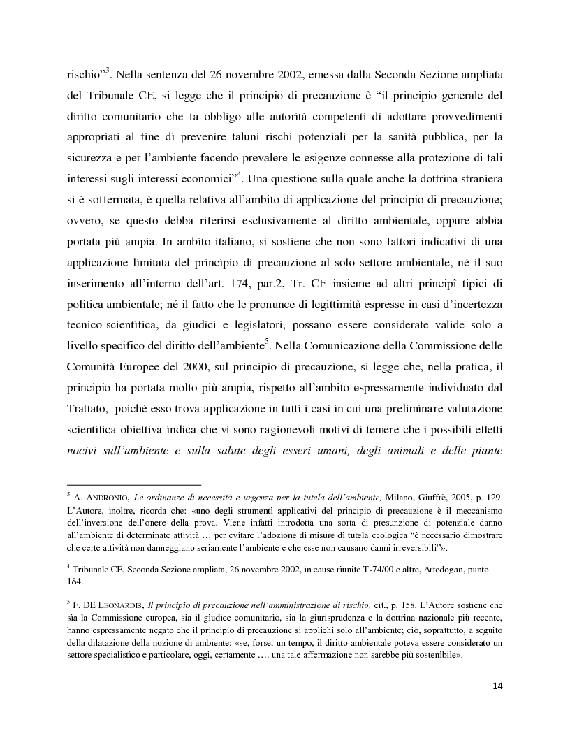 Anteprima della tesi: La decisione precauzionale tra normazione, amministrazione e giurisdizione, Pagina 3