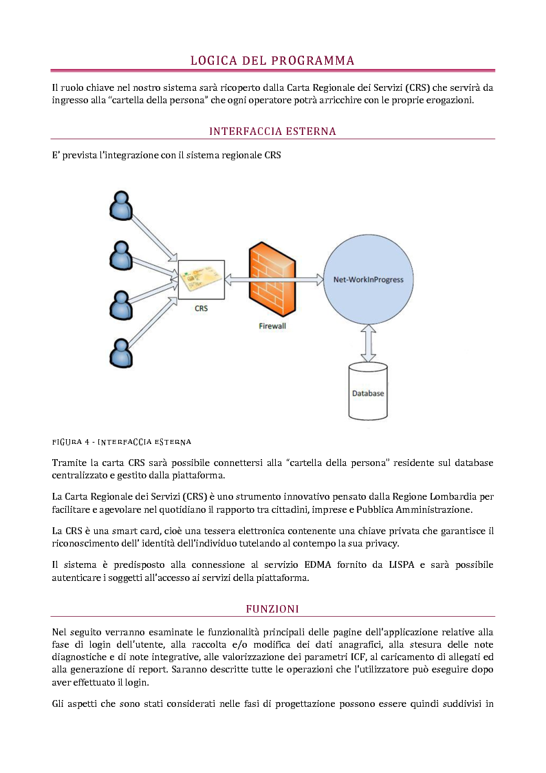 Anteprima della tesi: Net-WorkingInProgress. Sviluppo di un'applicazione per la gestione dei disabili secondo la classificazione ICF, Pagina 5