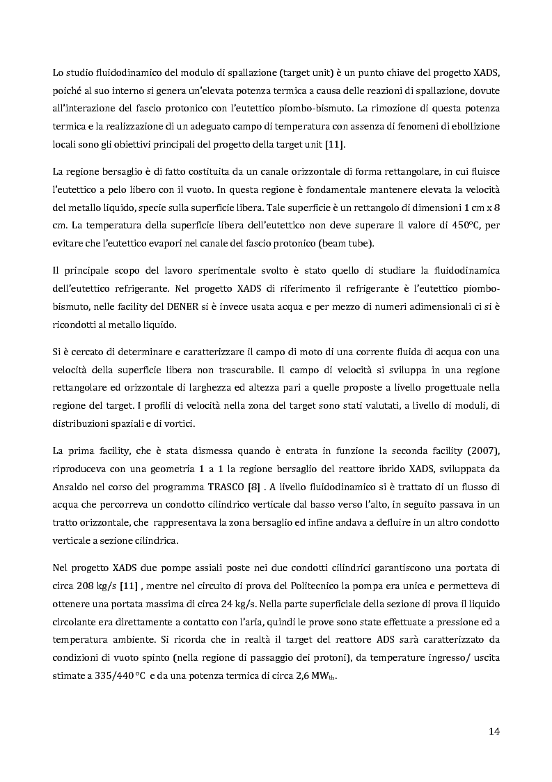 Anteprima della tesi: Velocimetria con gli ultrasuoni pulsati in un modello di target del reattore ADS, Pagina 13