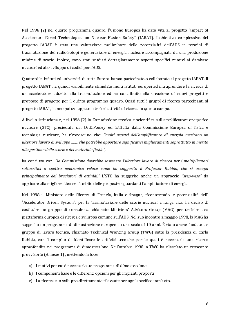 Anteprima della tesi: Velocimetria con gli ultrasuoni pulsati in un modello di target del reattore ADS, Pagina 5