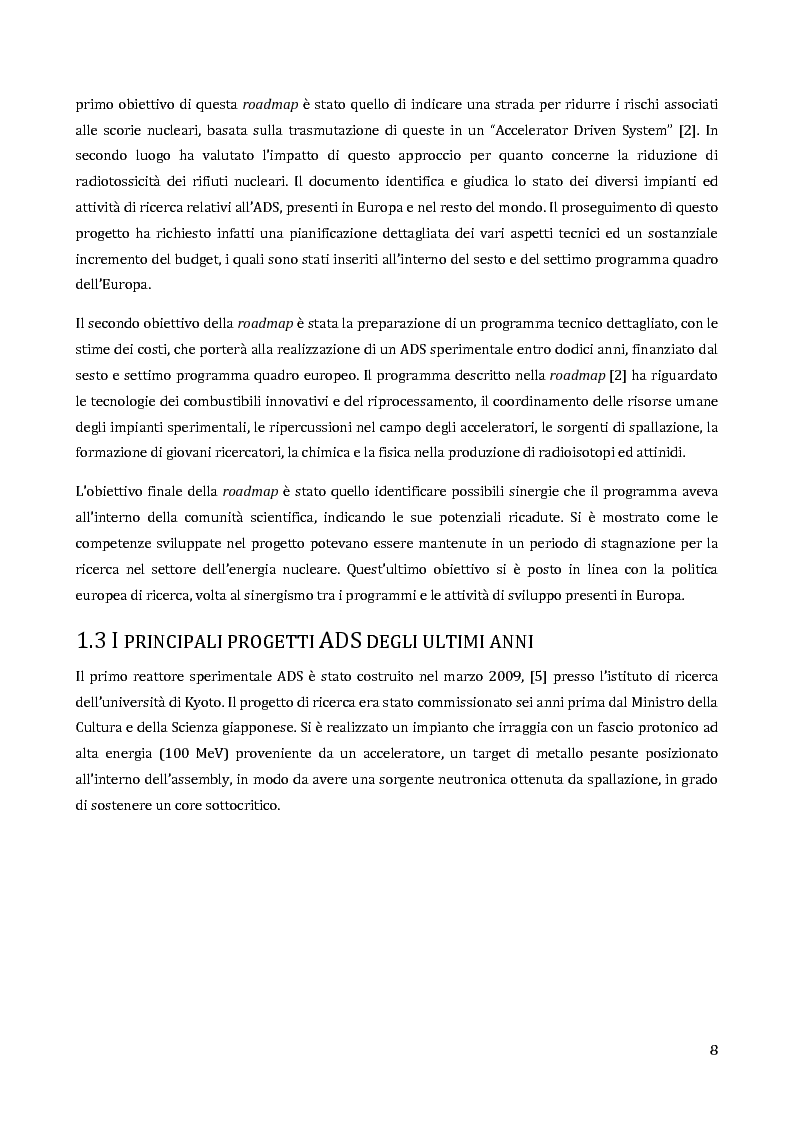 Anteprima della tesi: Velocimetria con gli ultrasuoni pulsati in un modello di target del reattore ADS, Pagina 7