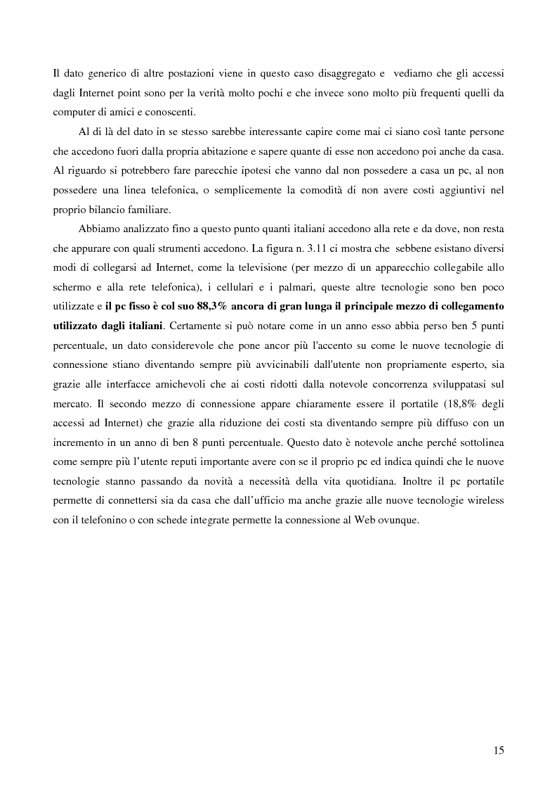 Anteprima della tesi: Internet e gli italiani: il rapporto con la rete di cittadini e imprese, Pagina 10